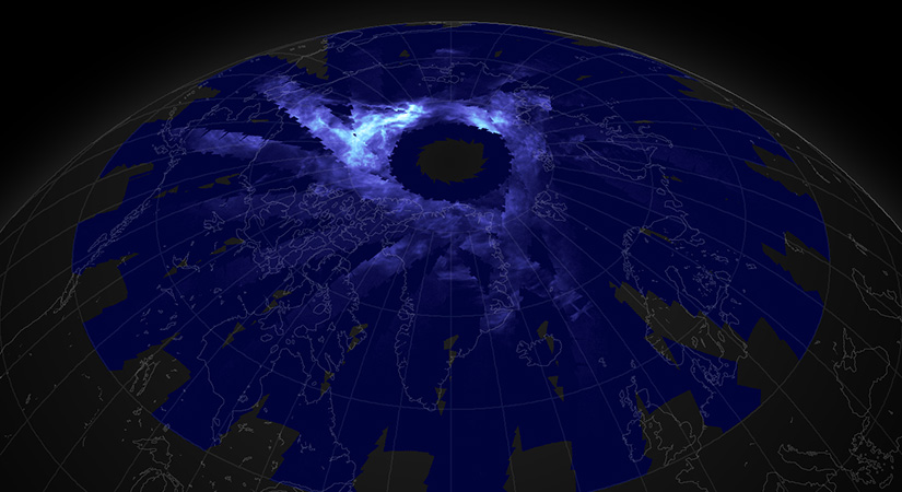 Noctilucent clouds.