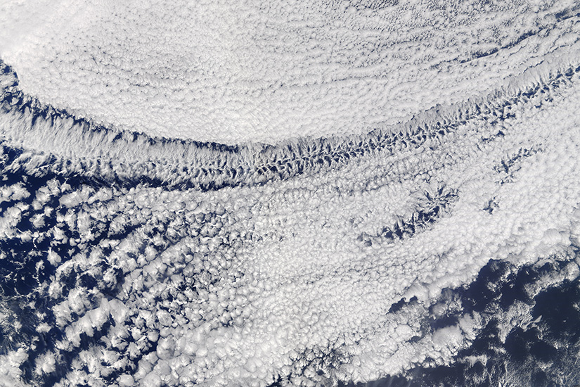 Cell clouds from space.