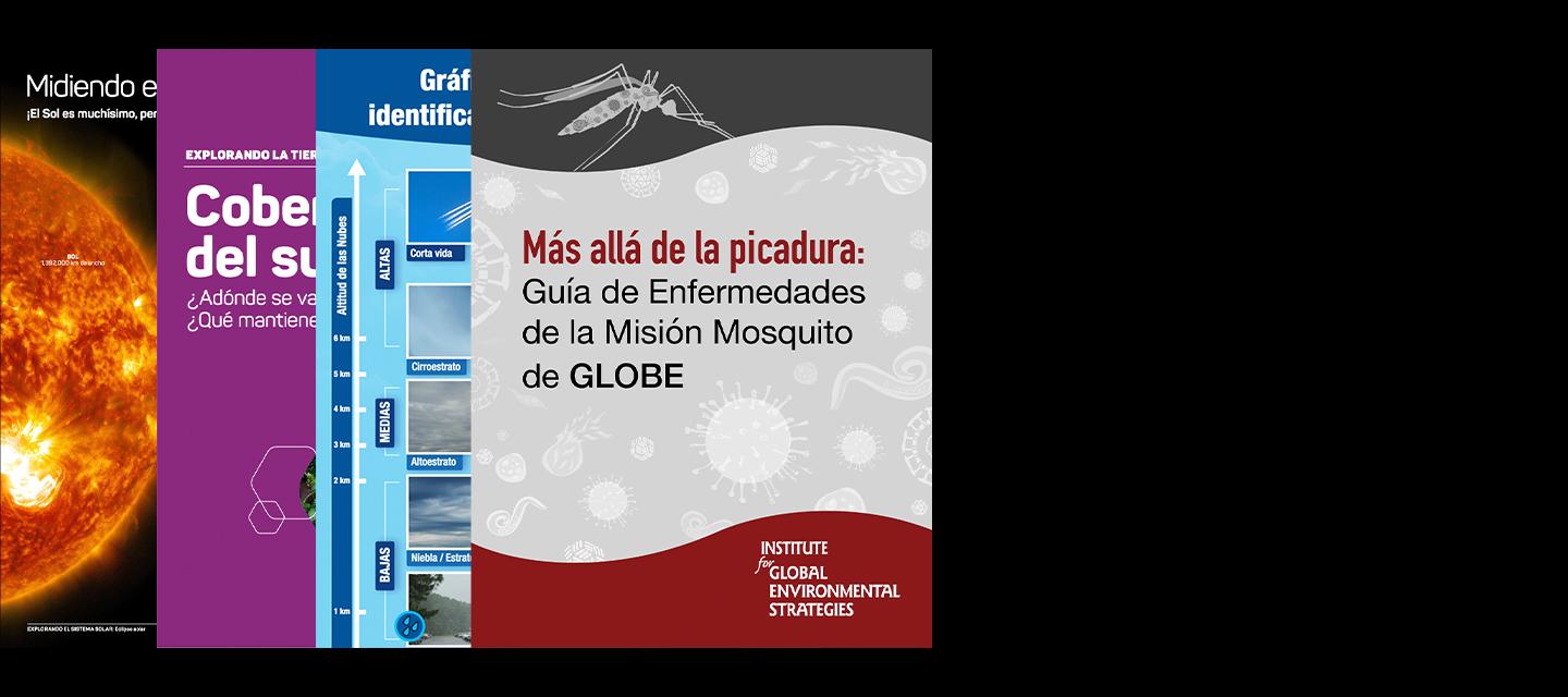 Collage of Spanish-language resources