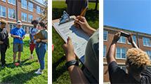 Students and scientists participating in the Urban Fabric Pilot Project