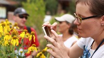 Woman taking a picture