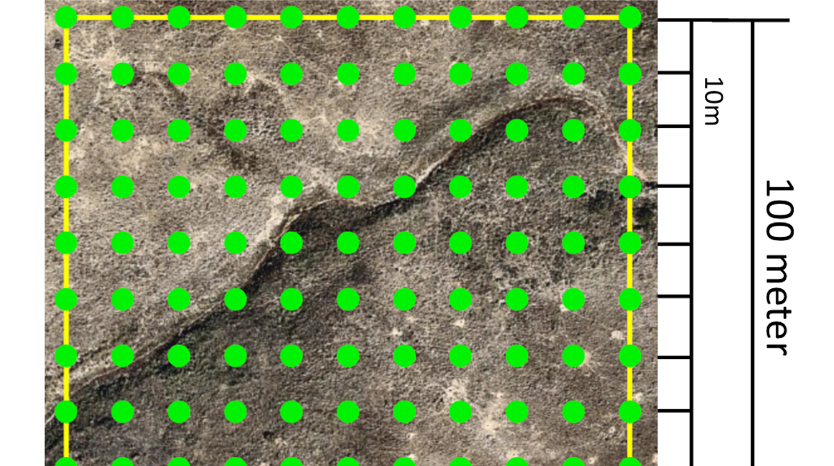 Gridded data collection helps match GLOBE data to satellite data.