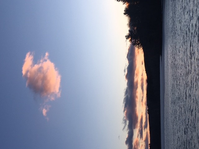 A view of the clouds during solar termination