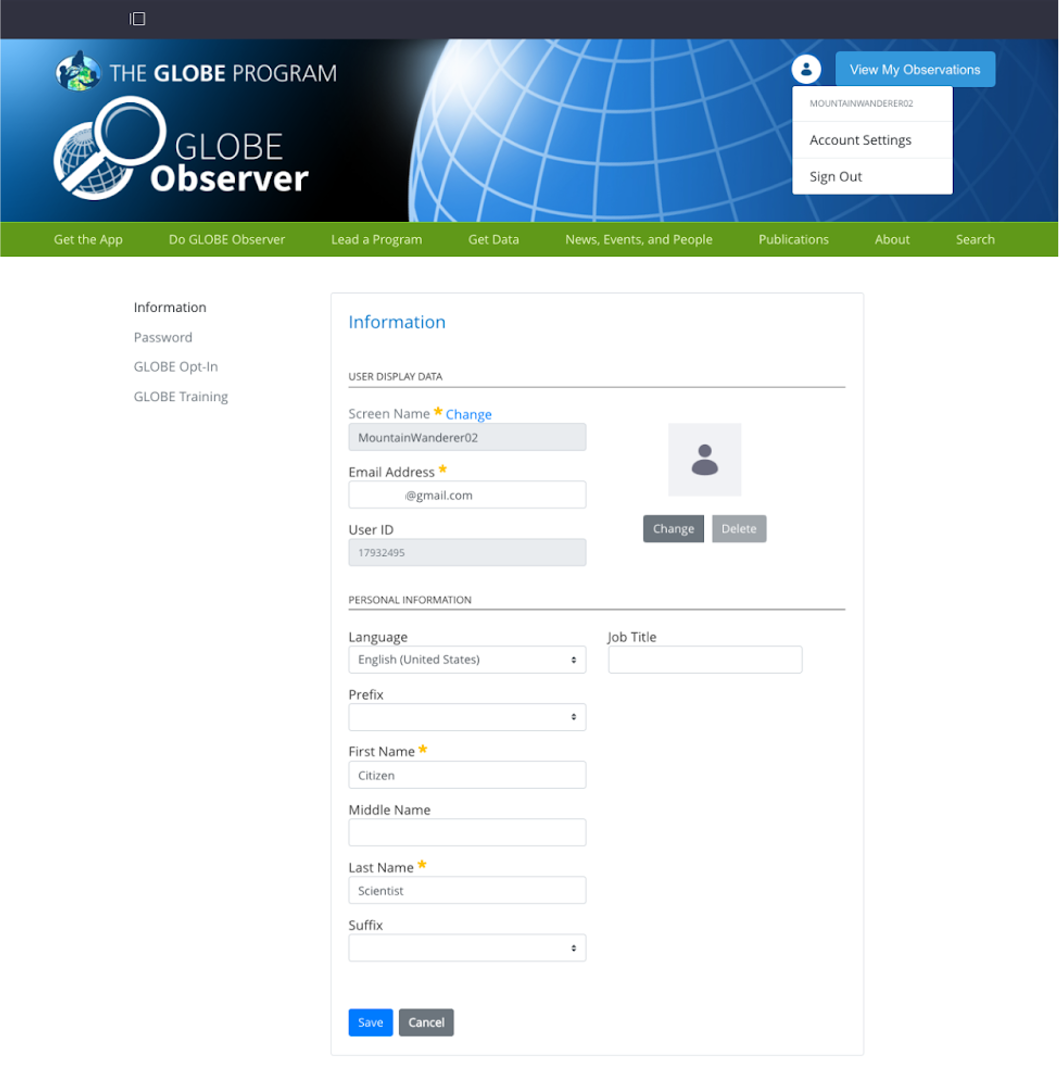 News GLOBE Observer GLOBE.gov